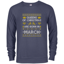 Queens Of Christmas Are Born In March Ugly Christmas Tee