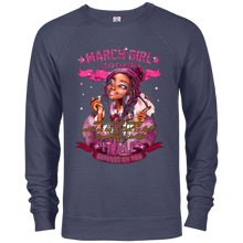 March Girl I Can Be Mean Pink Glitter Cute T-Shirt