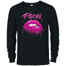 Pisces Zodiac Birthday Pink Lips T-Shirt for Black Women