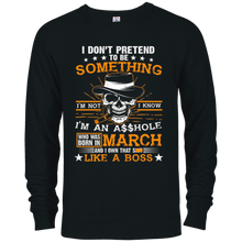 I'm An As Hole Who Was Born In March Scary Skull T-Shirt