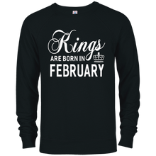 Kings Are Born In February Men Birthday Gift T-Shirt