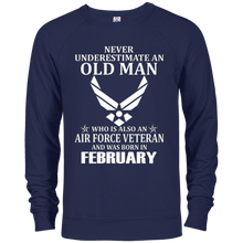 Never Underestimate Air Force Veteran Born In February Shirt