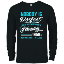 Nobody Is Perfect February 1958 T-shirt 60th Birthday