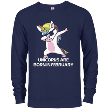 Unicorns are Born in FEBRUARY Cute Dabbing Birthday T Shirt