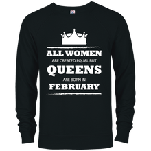Queens Are Born In February T-shirt Funny Tee
