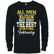 Mens The best man who was born in February T-shirt