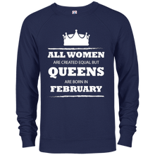 Queens Are Born In February T-shirt Funny Tee