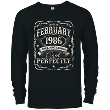 Vintage Made In February 1986 Shirt 32nd Birthday Gift