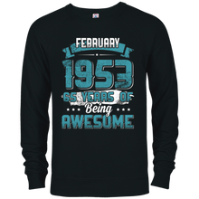 February 1953 Birthday 65 Years Of Being Awesome T-Shirt