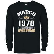 Birthday gift March 1978 - 40 years of being awesome