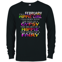 I'm A February Hippie Girl T-Shirt Funny Hippie Gifts