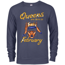 Queens Are Born In February Gold Glitter Birthday T-Shirt