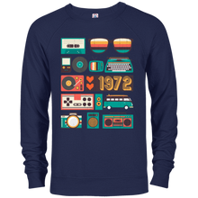 Vintage,retro,geometry,since,made,born,in, 1972 45th