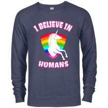 Unicorn I Believe In Humans Shirt Girls Women & Kids Apparel