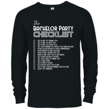 Mens Funny Bachelor Party Checklist Shirt - Groomsmen Best Man