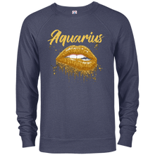 Aquarius Zodiac Birthday Golden Lips T-Shirt for Black Women