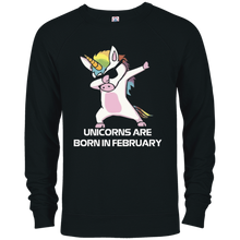 Unicorns are Born in FEBRUARY Cute Dabbing Birthday T Shirt