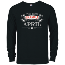 Mens The Best Grandpa was Born in April T-Shirt