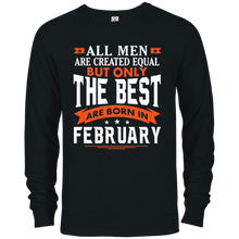 Mens The best man who was born in February T-shirt