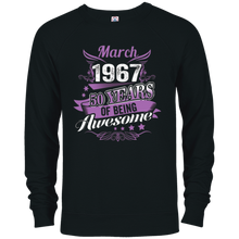 March 1967 50 Years Of Being Awesome T Shirt