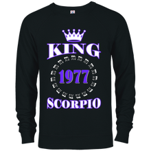 King Scorpio T-Shirt Born In 1977 Birthday Gifts Shirts