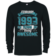 February 1993 Birthday 25 Years Of Being Awesome T-Shirt