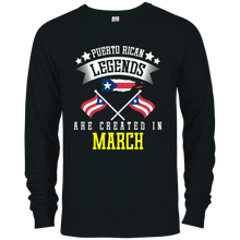 Funny Puerto Rican Legends Are Created In March T-shirt