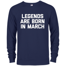 Legends Are Born In March T-Shirt funny saying birthday tee