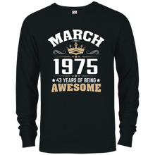 Birthday gift March 1975 - 43 years of being awesome
