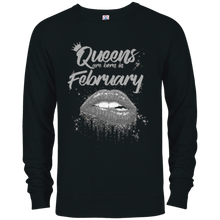 Queens Are Born In February Birthday T-Shirt for Black Women