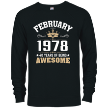 Birthday gift February 1978 - 40 years of being awesome