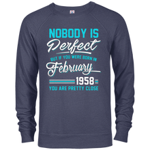 Nobody Is Perfect February 1958 T-shirt 60th Birthday