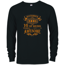 16 Of Being Years Awesome November 2001 Tee Shirt