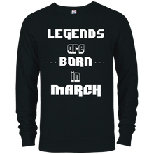 Legends Are Born In March Tshirt Famous Funny Tee