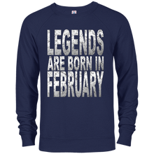 Legends Are Born In February T-Shirt for Birthday