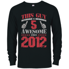 Vintage Born in 2012 5th Birthday Gifts 5 This Guy Awesome